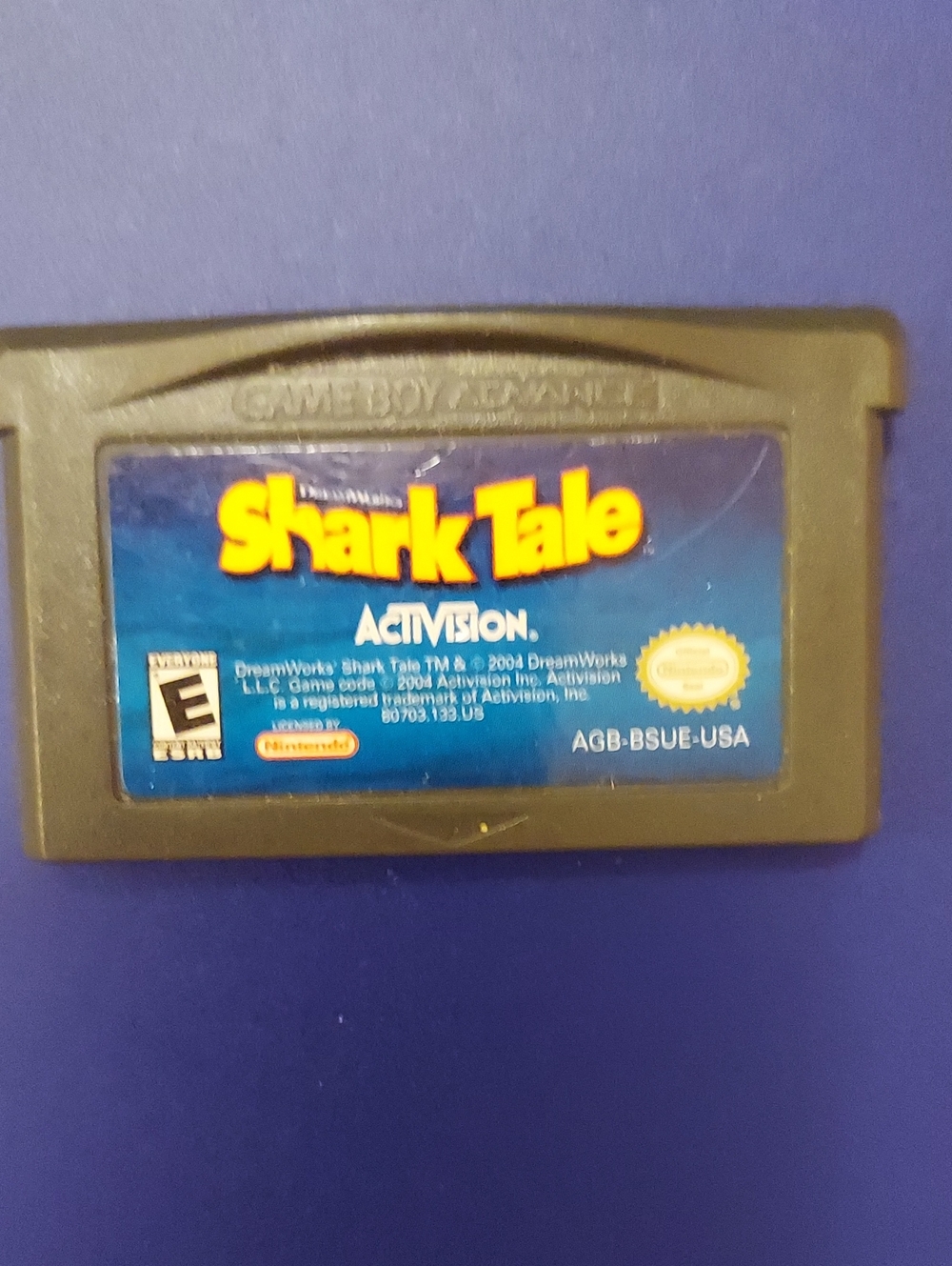 Shark Tale Game Boy Advance Cartridge - Black/Blue